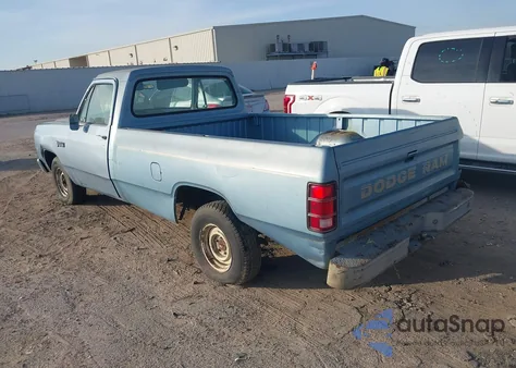 1985 Dodge D-Series D100/D150 z USA, uszkodzony, nr VIN 1B7FD14T7FS536112